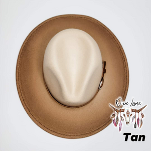 Ombre Panama Hat - Tan