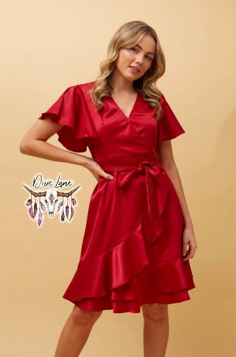 Molly dress - Rich Red