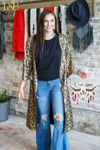 Load image into Gallery viewer, Leopard Sequin Duster
