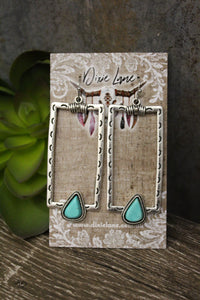 Turquoise Boho Dangles