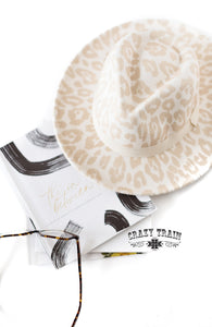 Stay Cool Cowboy - Cream Leopard hat