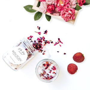 Bath Soak Jar - Lychee & Peony