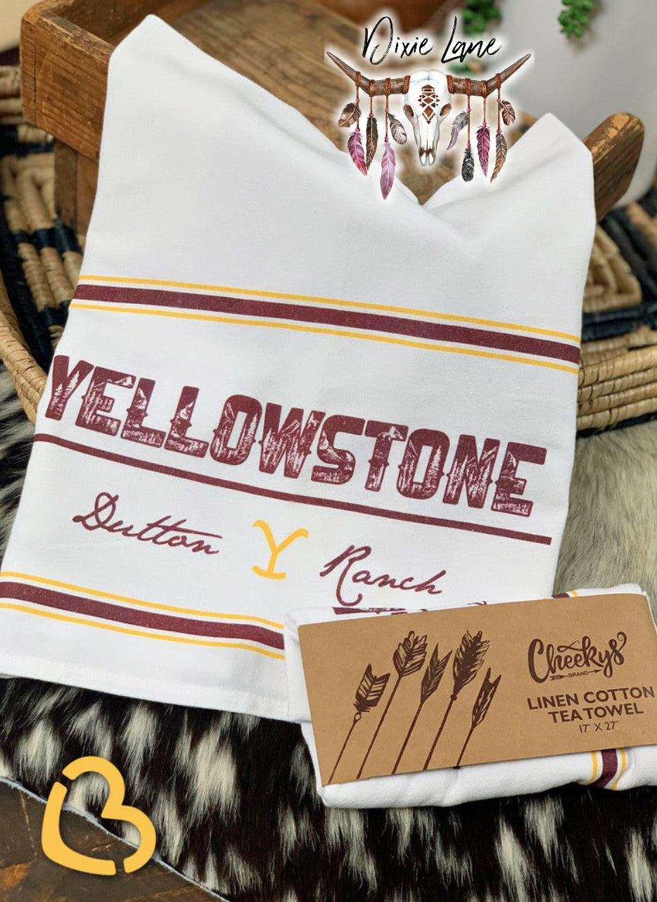 Yellowstone Tea Towel