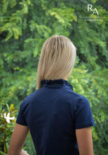 Load image into Gallery viewer, Black Colt Ruffle Polo - Navy
